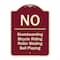Signmission Designer Series-No-Bicycle Riding Roller Blading Ball Playing, 24" x 18", BU-1824-9832 A-DES-BU-1824-9832 - alternate 1